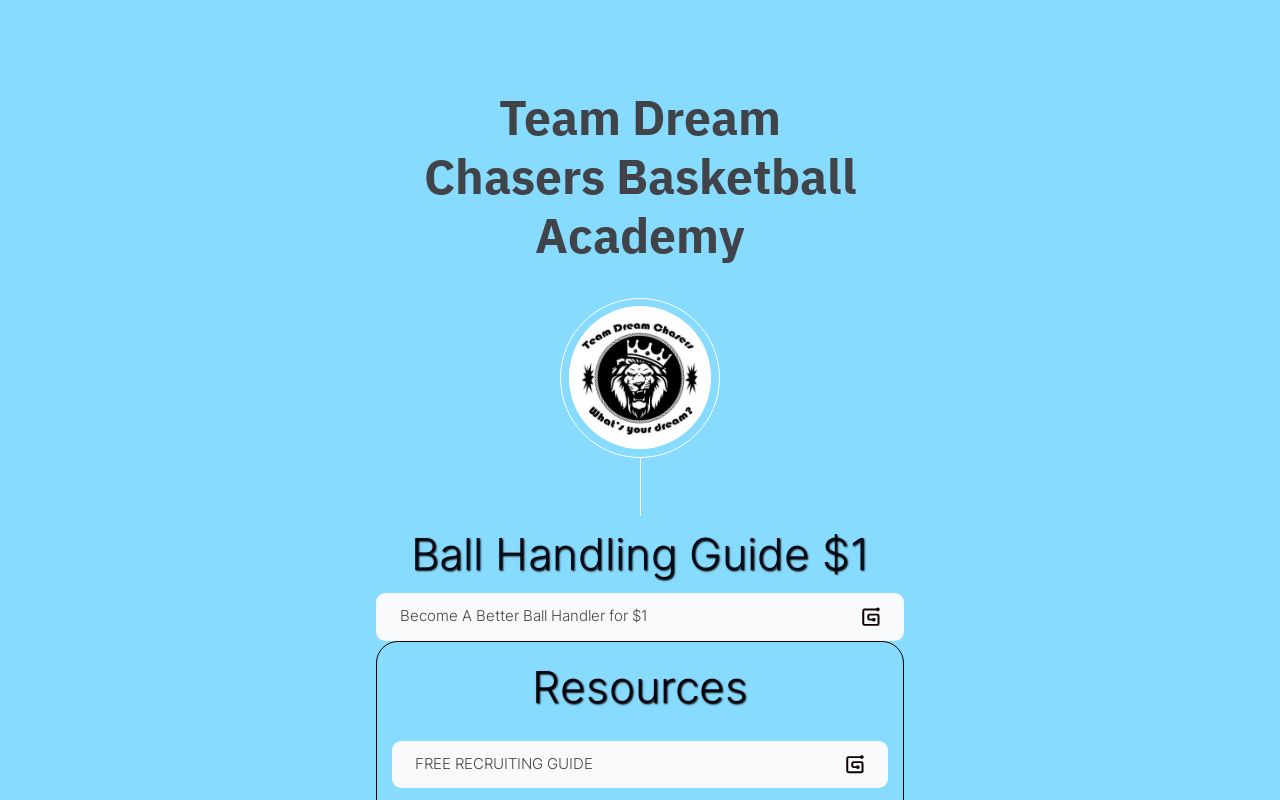 Team Dream Chasers Basketball Academy